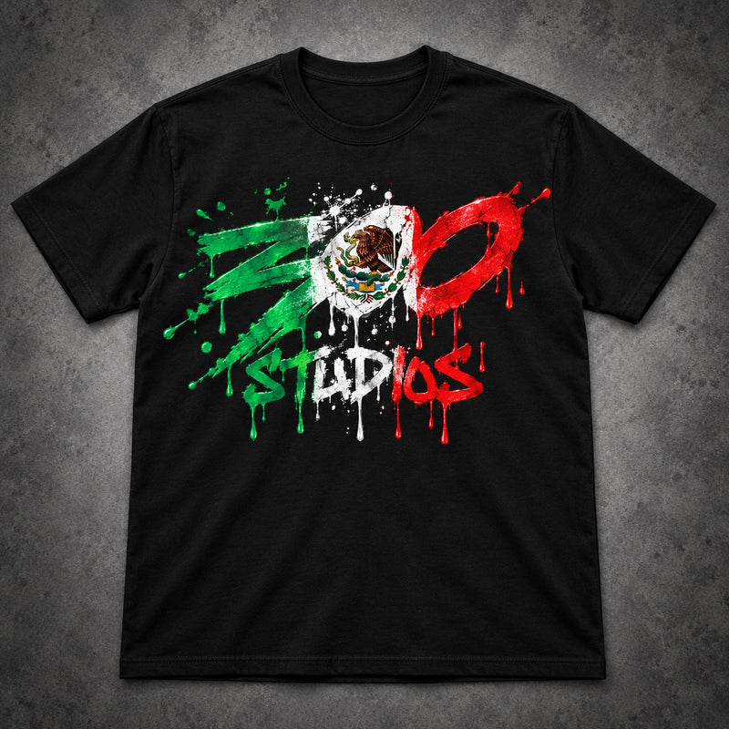 300 Studios Mexico Black T-Shirt